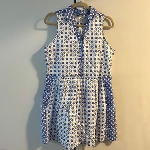 Vineyard Vines blue and white dress